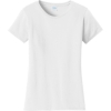 Custom Port & Co Womens Fan Favorite Tee. White