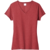 Custom Port & Co Womens Fan Favorite Blend V-Neck Tee. Team Card Hthr