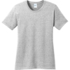 Custom Port & Co Womens Core Cotton Tee. Ash