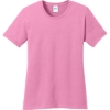 Custom Port & Co Womens Core Cotton Tee. Candy Pink
