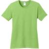 Custom Port & Co Womens Core Cotton Tee. Lime