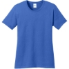 Custom Port & Co Womens Core Cotton Tee. Royal Blue