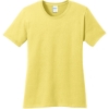 Custom Port & Co Womens Core Cotton Tee. Yellow