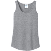 Custom Port & Co Womens Core Cotton Tank Top. Athletic Heather Gray