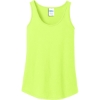 Custom Port & Co Womens Core Cotton Tank Top. Neon Yellow