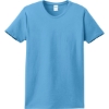Custom Port & Co Womens Essential Tee. Aquatic Blue