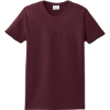 Custom Port & Co Womens Essential Tee. Athletic Maroon Red