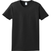 Custom Port & Co Womens Essential Tee. Jet Black