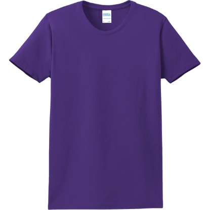 Custom Port & Co Womens Essential Tee. Purple