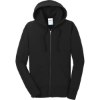 Custom Port & Co Womens Core Fleece Full-Zip Hooded Sweatshirt. Jet Black