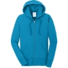 Custom Port & Co Womens Core Fleece Full-Zip Hooded Sweatshirt. Neon Blue