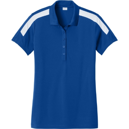 Custom Sport-Tek Womens Competitor United Polo TRy/White