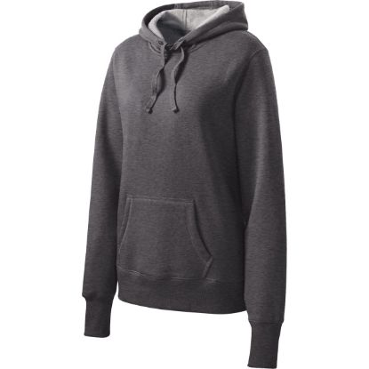 Custom Sport-Tek Womens Pullover Hooded Sweatshirt. Graphite Heather Gray
