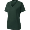 Custom Sport-Tek Womens PosiCharge RacerMesh V-Neck Tee. Dark Forest Gn