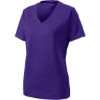 Custom Sport-Tek Womens PosiCharge RacerMesh V-Neck Tee. Purple