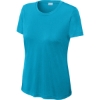 Custom Sport-Tek Womens PosiCharge Competitor Tee. Atomic Blue