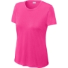 Custom Sport-Tek Womens PosiCharge Competitor Tee. Neon Pink