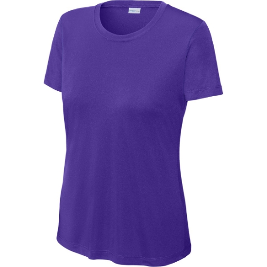 Custom Sport-Tek Womens PosiCharge Competitor Tee. Purple