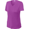 Custom Sport-Tek Womens PosiCharge Competitor V-Neck Tee. Pink Orchid