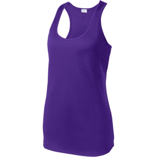 Custom Sport-Tek Womens PosiCharge Competitor Racerback Tank. Purple
