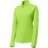 Custom Sport-Tek Womens PosiCharge Competitor 1/4-Zip Pullover. Lime Shock