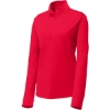 Custom Sport-Tek Womens PosiCharge Competitor 1/4-Zip Pullover. True Red