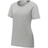 Custom Sport-Tek Womens PosiCharge Tri-Blend Wicking Scoop Neck Raglan Tee. Light Grey Hth