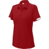 Custom Sport-Tek Womens Club Colorblock Polo Deep Red/White