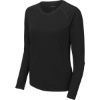Custom Sport-Tek Womens Long Sleeve Rashguard Tee. Black