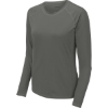 Custom Sport-Tek Womens Long Sleeve Rashguard Tee. Dark Smoke Gray