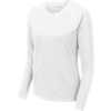 Custom Sport-Tek Womens Long Sleeve Rashguard Tee. White