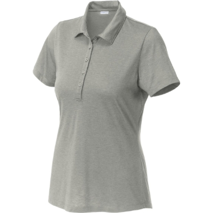 Custom Sport-Tek Womens PosiCharge Strive Polo. Silver