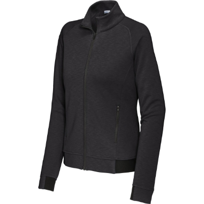 Custom Sport-Tek Womens PosiCharge Strive Full-Zip Black