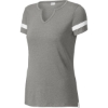 Custom Sport-Tek Womens Halftime Notch Neck Tee Vintage Hthr Gray/White