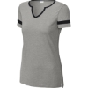 Custom Sport-Tek Womens Halftime Notch Neck Tee Vintage Hthr Gray/Black