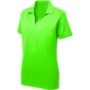 Custom Sport-Tek Womens PosiCharge RacerMesh Polo. Neon Green