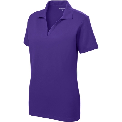 Custom Sport-Tek Womens PosiCharge RacerMesh Polo. Purple
