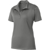 Custom Sport-Tek Womens Micropique Sport-Wick Polo. Grey Concrete