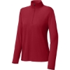 Custom Sport-Tek Womens Micropique Sport-Wick 1/4-Zip Deep Red