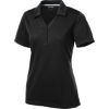 Custom Sport-Tek Womens PosiCharge Micro-Mesh Polo. Black