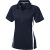 Custom Sport-Tek Womens PosiCharge Micro-Mesh Colorblock Polo. True Navy Blue/White