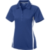 Custom Sport-Tek Womens PosiCharge Micro-Mesh Colorblock Polo. True Royal Blue/White
