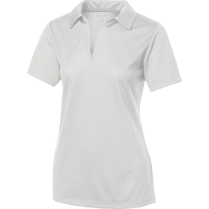 Custom Sport-Tek Womens PosiCharge Active Textured Polo. White