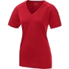 Custom Sport-Tek Womens Ultimate Performance V-Neck. True Red