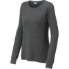 Custom Sport-Tek Womens Exchange 1.5 Long Sleeve Crew Graphite Heather Gray