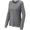 Custom Sport-Tek Womens Exchange 1.5 Long Sleeve Crew Grey Hthr