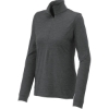Custom Sport-Tek Womens Exchange 1.5 Long Sleeve 1/2-Zip Graphite Heather Gray