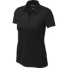Custom Sport-Tek Womens UV Micropique Polo Black