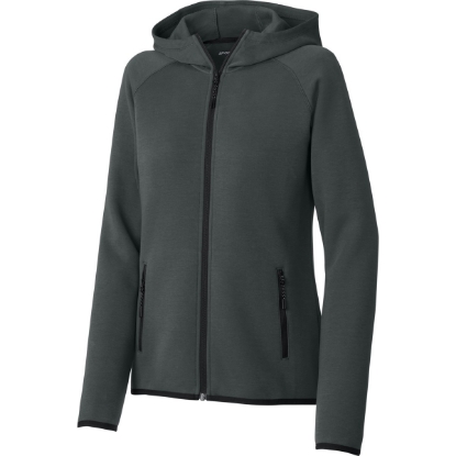 Custom Sport-Tek Womens Phenom Full-Zip Hoodie IronGrey