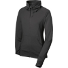 Custom Sport-Tek Womens Sport-Wick Stretch Full-Zip Jacket. Charcoal Grey